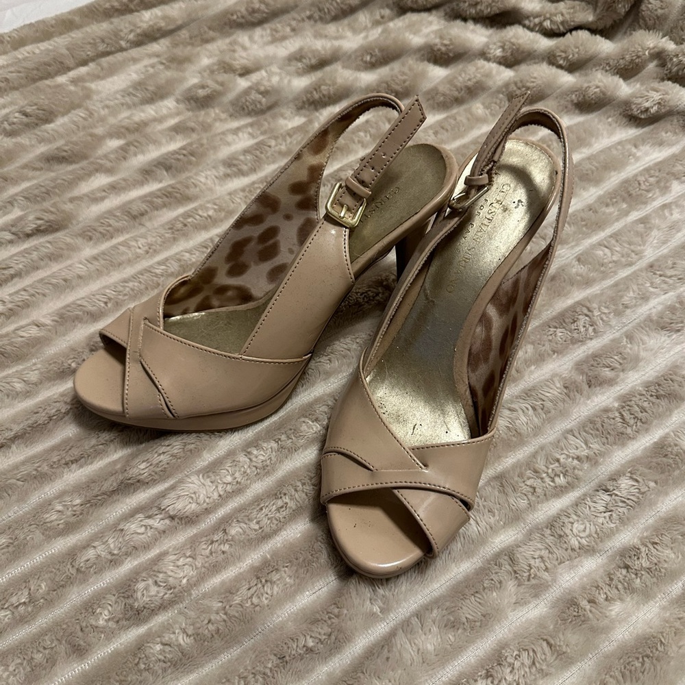 Payless Tan Slingback Heels